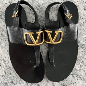 Sold on The Real Real Valentino Vlogo Thong Sandal